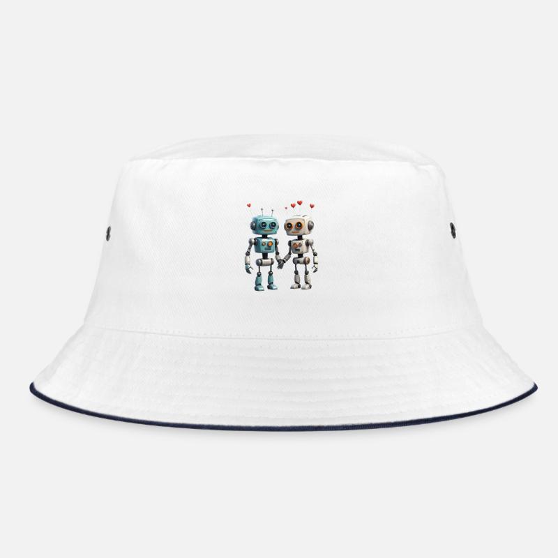 Roboter Pärchen Bucket Hat
