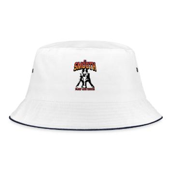 Be Smooth Flow Like Water - Bucket Hat - white/navy - Front