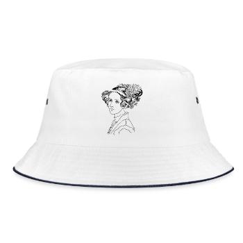 Ada's Elegance - Bucket Hat - white/navy - Front