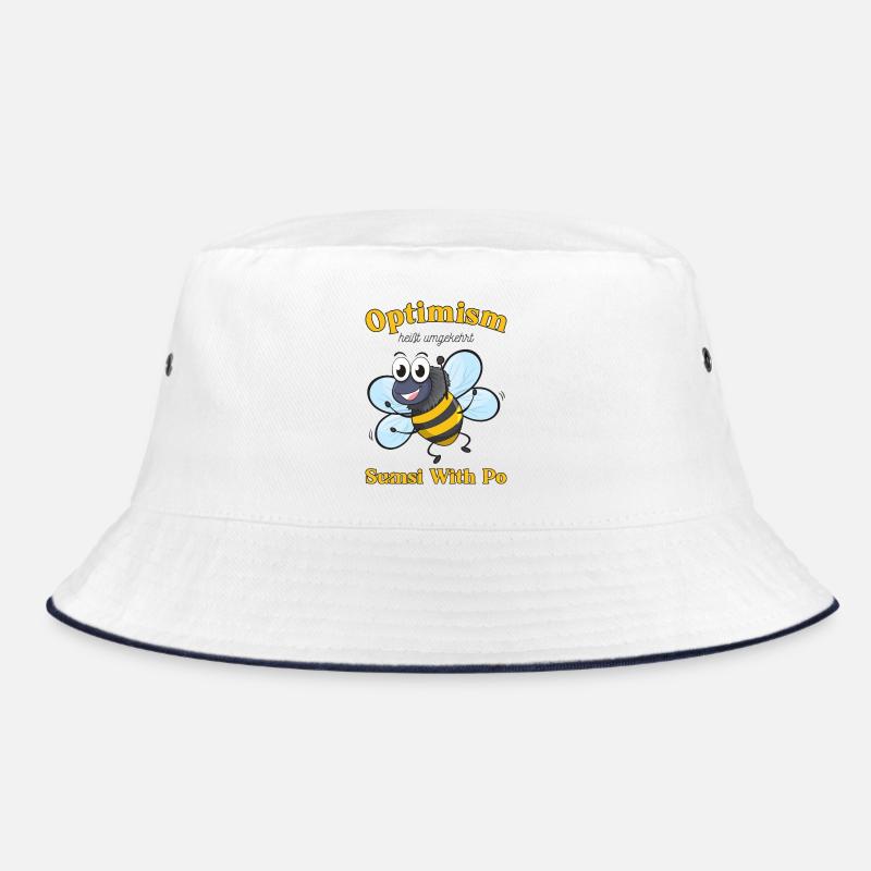Bienen Motivation Optimismus Bucket Hat