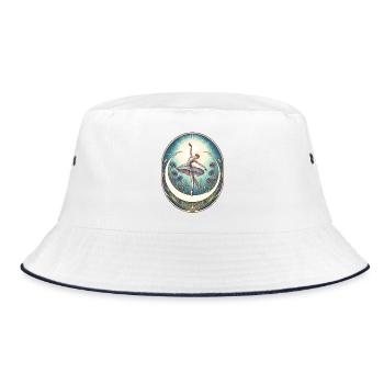 Blue Ballerina - Bucket Hat - white/navy - Front