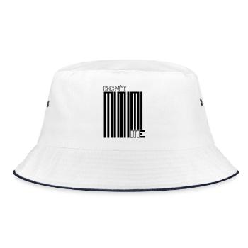 Don't Mimimi Me – Whining never helps - Bucket Hat - white/navy - Front