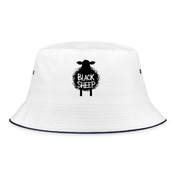 Black Sheep - Rebellious and Unique - Bucket Hat - white/navy - Front