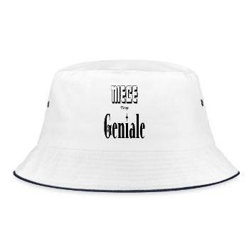 Nièce Trop Génial - Bob - blanc/marine - Devant