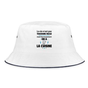 La vie n'est pas toujours facile, cuisine - Bob - blanc/marine - Devant