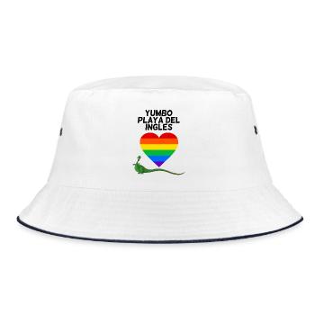 playa Del ingles - Bucket Hat - white/navy - Front