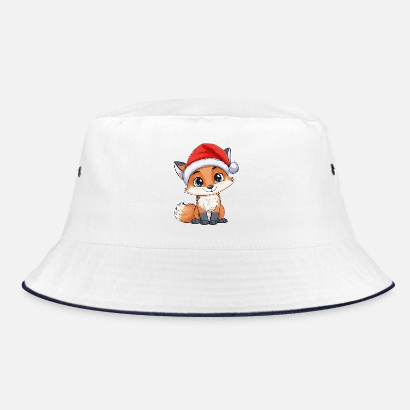 Fuchs Weihnachten Süß Niedlich Xmas Weihnachtlich Bucket Hat