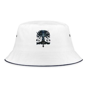 The Glow of the Tree of Life, the Soul Gems. - Bucket Hat - white/navy - Front