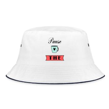 anniversary. Anniversary Decade. humor. funny - Bucket Hat - white/navy - Front
