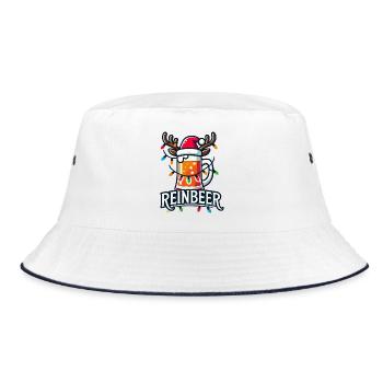 Reinbeer - Bucket Hat - Weiß/Navy - Vorne