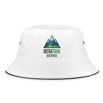 Ultra Trail Runner - Bucket Hat - white/navy - Front