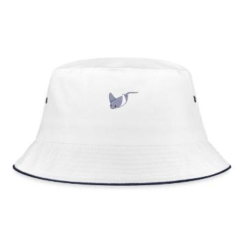 Elegant stingrays - Bucket Hat - white/navy - Front
