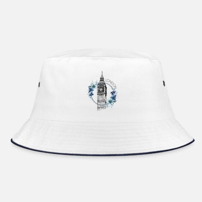Londres Big Ben Angleterre Floral Line Art Bob