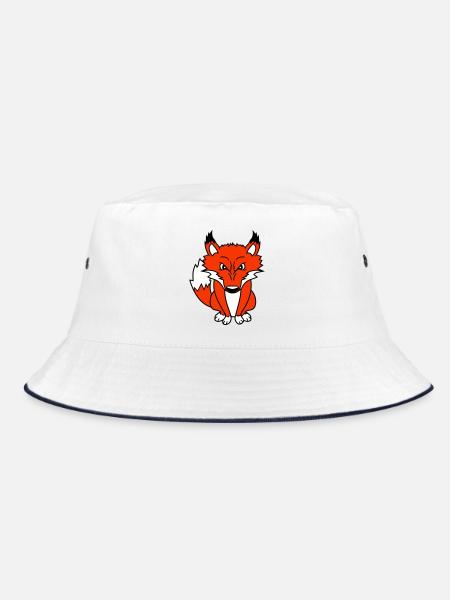 Renard, Mauvais œil, Dangereux, Renard roux, Animal sauvage - Bob - blanc/marine - Devant