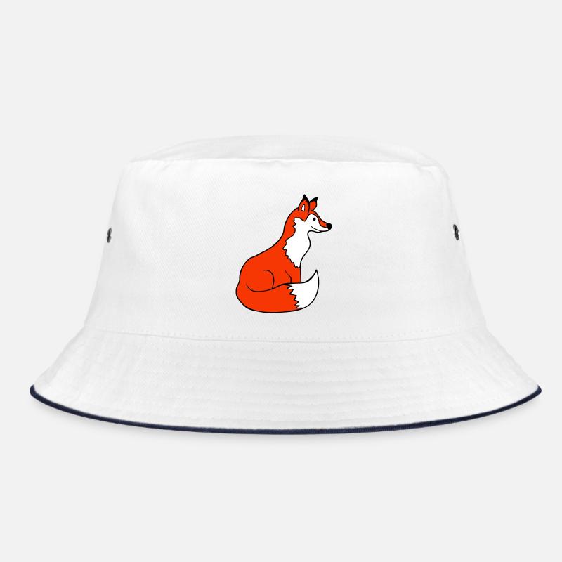 Fuchs Rotfuchs Wildes Tier Schlauer Wald Bewohner Bucket Hat