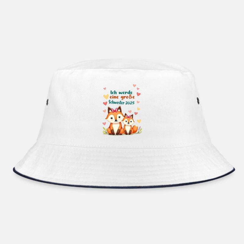Füchse Design - Bald große Schwester Bucket Hat