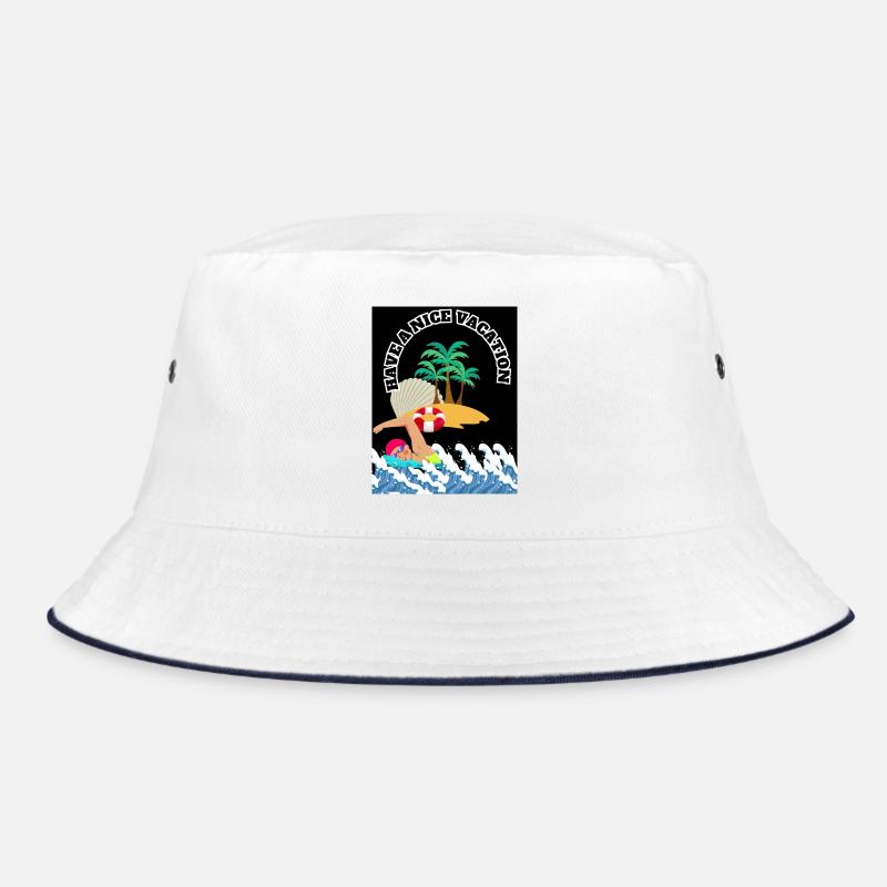 tourism - Bucket Hat - white/navy