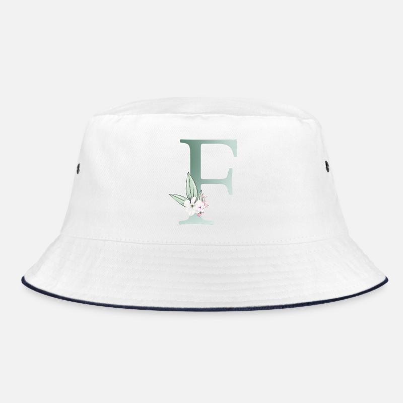 F Monogram, Floral, Personnalisable Bob