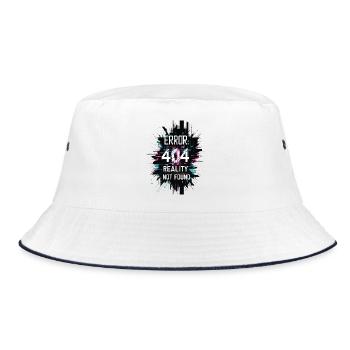 Error: Reality not found - Bucket Hat - white/navy - Front