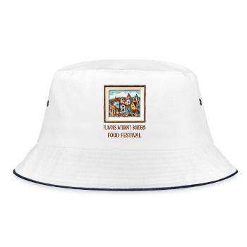 Street Food Festival - Bucket Hat - white/navy - Front