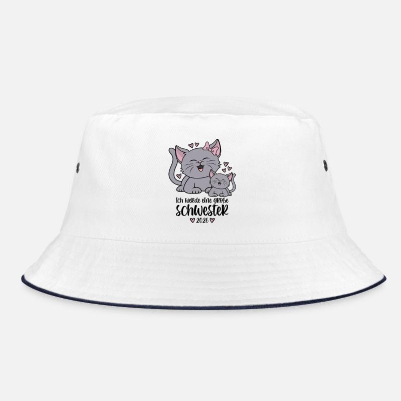 Große Schwester 2026 Kätzchen Katze Katzen Kinder Bucket Hat