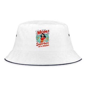 Mère, super-héroïne en mission ! - Bob - blanc/marine - Devant