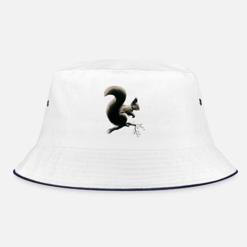 Eichhörnchen auf Ast Bucket Hat