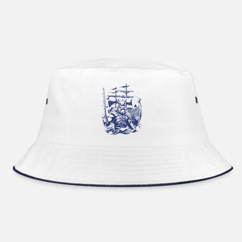 Nordsturm – Der Letzte Krieger - Bucket Hat - Weiß/Navy