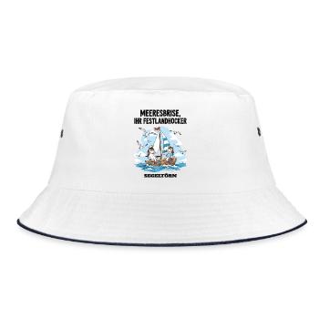 Unicorn Sailing Trip - Bucket Hat - white/navy - Front