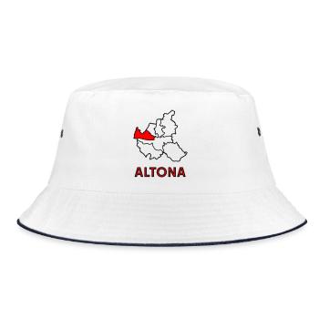 Altona, a district in Hamburg - Bucket Hat - white/navy - Front
