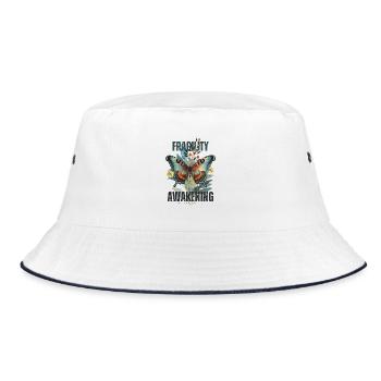 Soul wake - Bucket Hat - white/navy - Front
