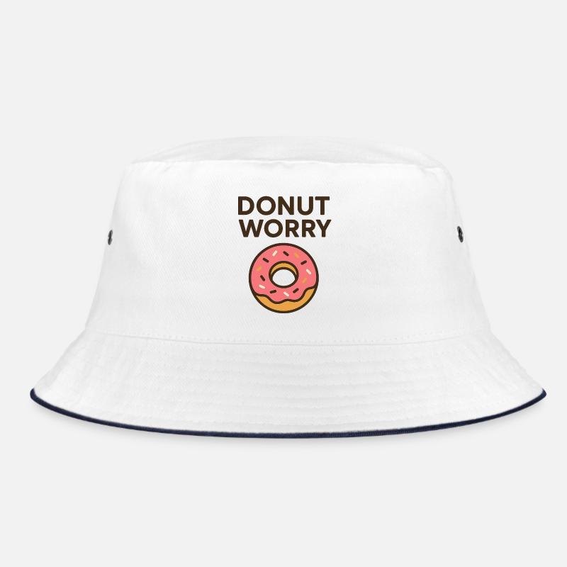 Donut Worry Motivational Design Bucket Hat