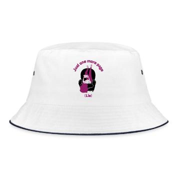 Just One More (Lie) - Bucket Hat - white/navy - Front