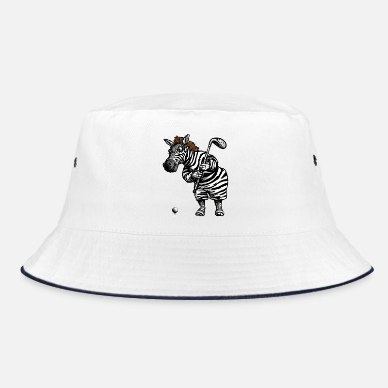 Zebra Golf Bucket Hat