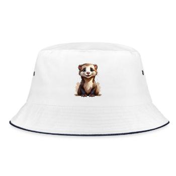Furet mignon - Bob - blanc/marine - Devant