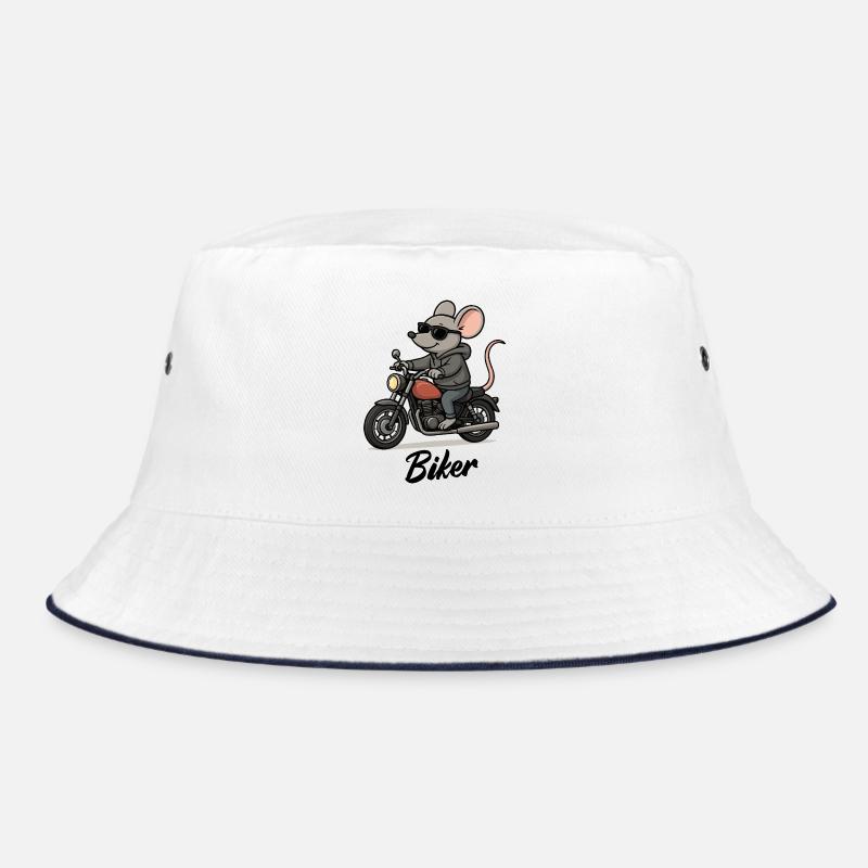 Mouse Motorcycle Bucket Hat