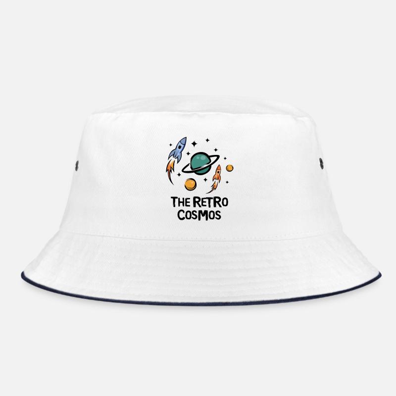 The Retro Cosmos Rockets & Planets Bucket Hat