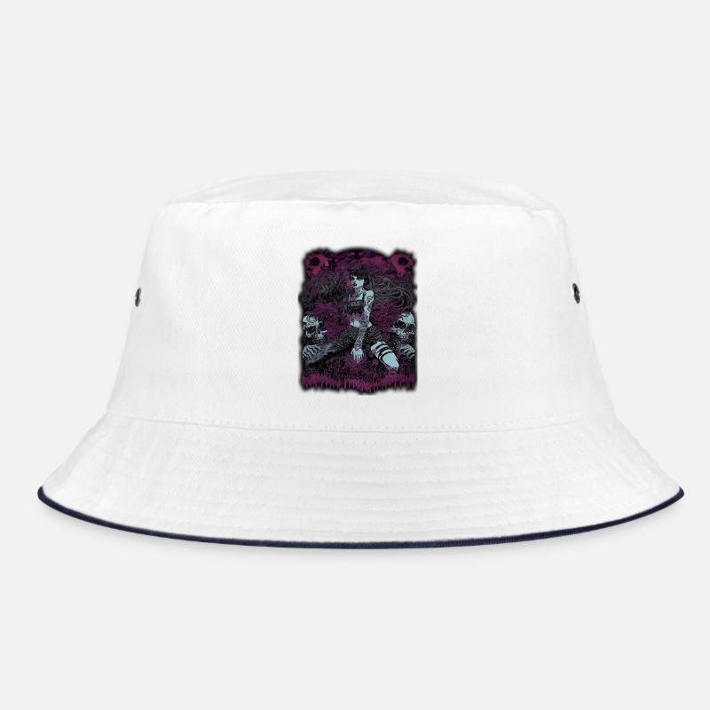 Dark Enchantress with Skull Elements Bucket Hat