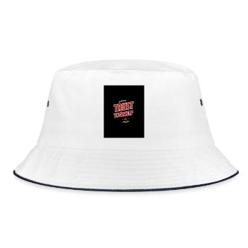 Encouragement Self-confidence - Bucket Hat - white/navy - Front