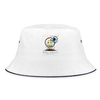 Plants_20250828_192350_0022 - Bucket Hat - white/navy - Front