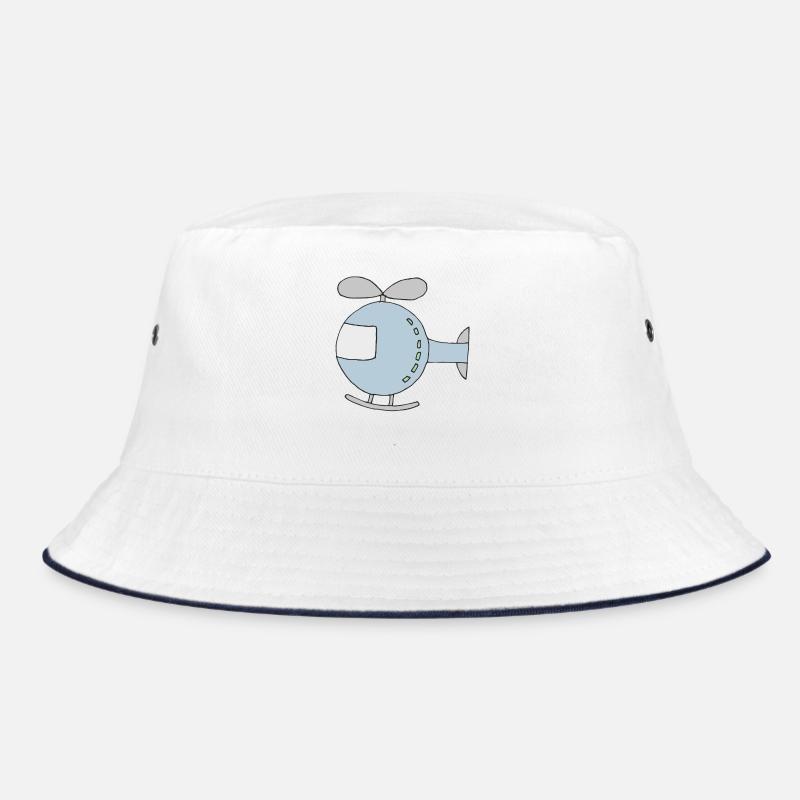 Playful helicopter design for children Bucket Hat