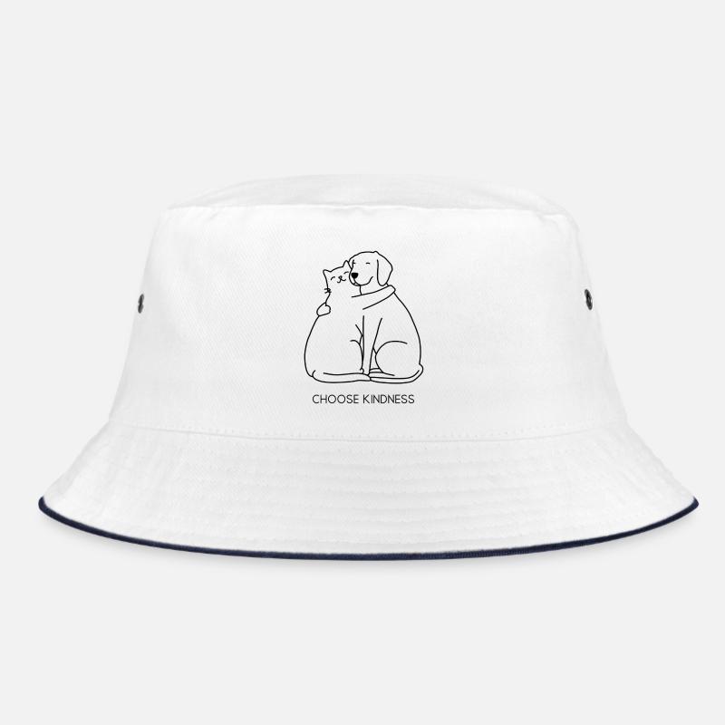 Choose Kindness – Cat &amp; Dog Hug Bucket Hat