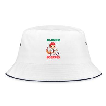 Player Scorpio - Bucket Hat - Weiß/Navy - Vorne