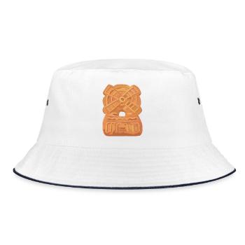 Speculaas mill - Bucket Hat - white/navy - Front