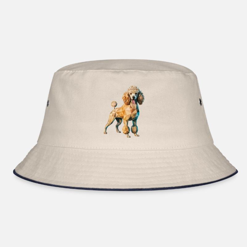 Pudel - Cooles Low Poly Logo Bucket Hat