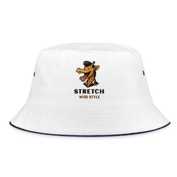 Stretch avec style – Cool Giraffe - Bob - blanc/marine - Devant