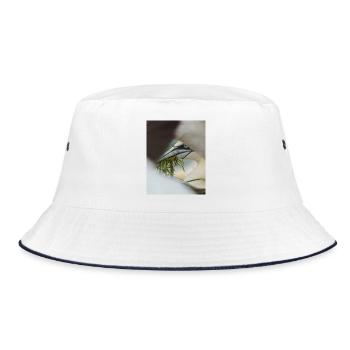 Ein Basstölpel gerahmt, aber andere Basstölpel - Bucket Hat - Weiß/Navy - Vorne