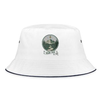 Moonlit Forest Roam Free - Bucket Hat - white/navy - Front