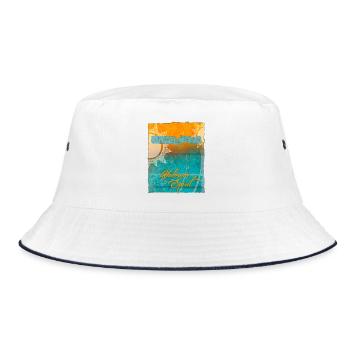 Balearic Islands in the Sun - Bucket Hat - white/navy - Front