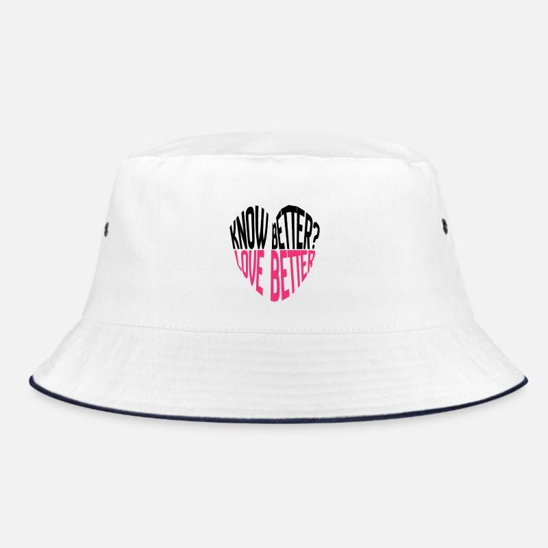 Wissen Sie es besser? Liebe besser! Typographie Bucket Hat